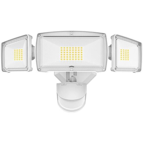 LED Security Motion Sensor Outdoor Lights,3 Head Motion Detection Outdoor Lights - Picture 1 of 7